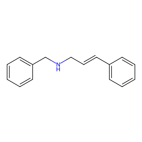 (E)-N-benzyl-3-phenylprop-2-en-1-amine structure
