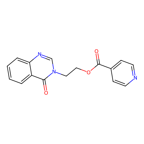 2-(4-oxo-3(4H)-quinazolinyl)ethyl isonicotinate structure