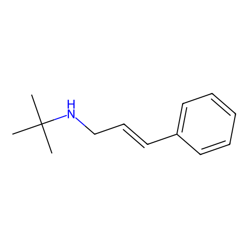 N-(tert-butyl)-N-cinnamylamine structure