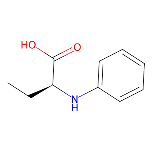 (2S)-2-(phenylamino)butanoic acid structure