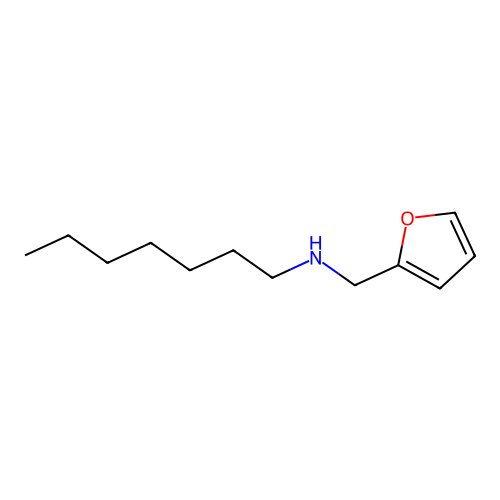 N-heptylfurfurylamine structure