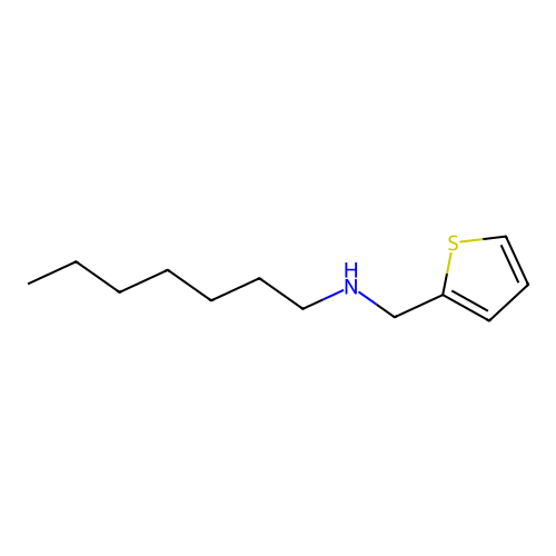 N-(thiophen-2-ylmethyl)heptan-1-amine structure