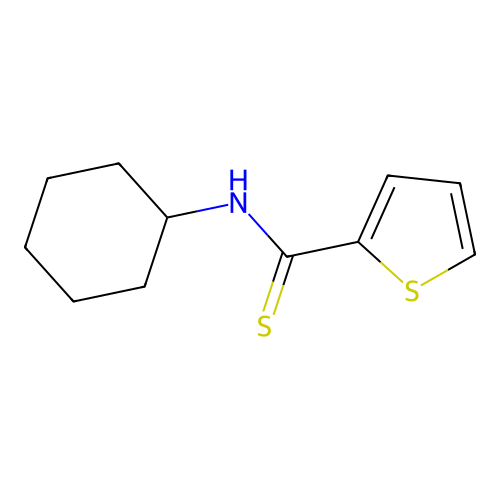 N-cyclohexylthiophene-2-carbothioamide structure