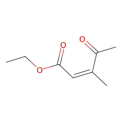 ethyl 3-methyl-4-oxopent-2-enoate structure