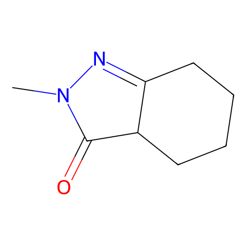 2-methyl-2,3a,4,5,6,7-hexahydro-3H-indazol-3-one structure