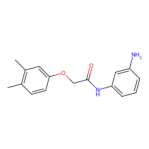 N-(3-aminophenyl)-2-(3,4-dimethylphenoxy)acetamide structure