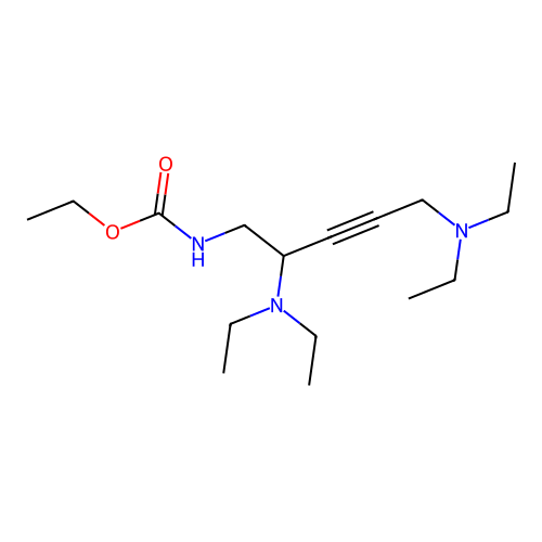Ethyl (2,5-bis(diethylamino)pent-3-yn-1-yl)carbamate structure