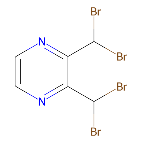 2,3-Bis-dibromomethyl-pyrazine structure