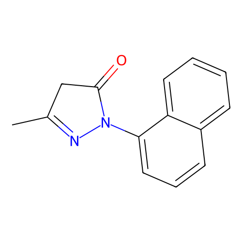 5-methyl-2-(1-naphthyl)-4H-pyrazol-3-one structure