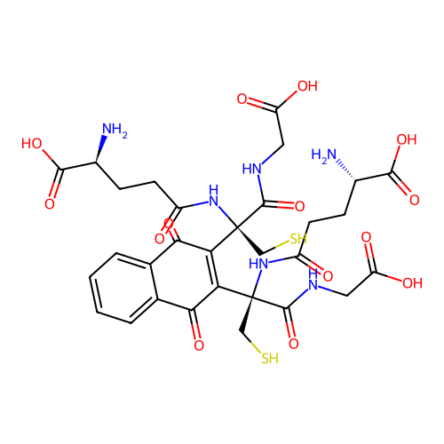 2,3-(di-glutathion-S-yl)-1,4-naphthoquinone structure