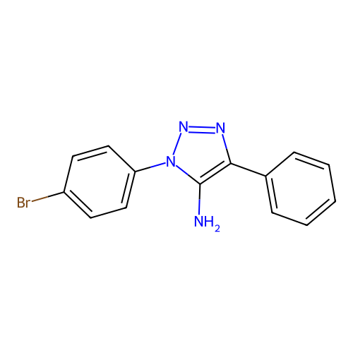 3-(4-Bromophenyl)-5-phenyltriazol-4-amine structure
