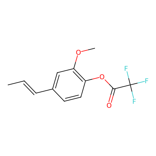 Trifluoroacetyl-isoeugenol structure