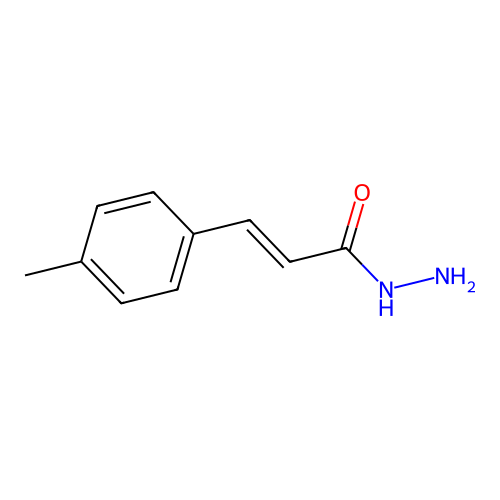 p-Methylcinnamic acid hydrazide structure