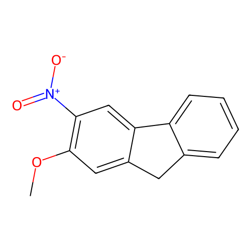 2-methoxy-3-nitro-9H-fluorene structure