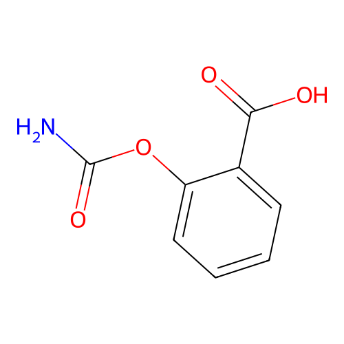 2-Carbamoyloxy-benzoic acid structure