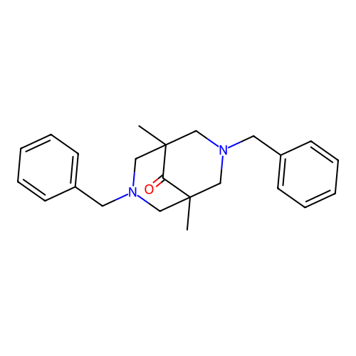 3,7-Dibenzyl-1,5-dimethyl-3,7-diazabicyclo[3.3.1]nonan-9-one structure