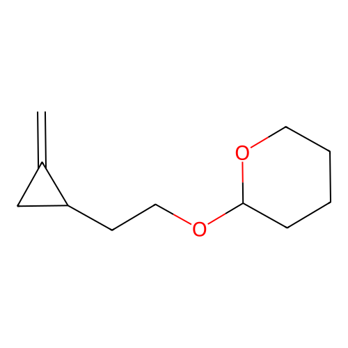 2H-Pyran, tetrahydro-2-[2-(methylenecyclopropyl)ethoxy]- structure