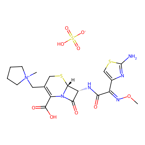 硫酸头孢吡肟 structure