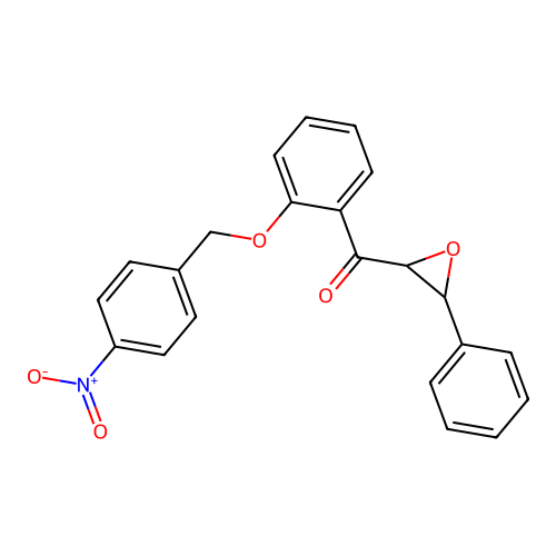 [2-[(4-Nitrophenyl)methoxy]phenyl]-(3-phenyloxiran-2-yl)methanone structure