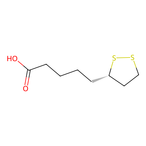 (S)-硫辛酸 structure