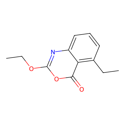 2-Ethoxy-5-ethyl-3,1-benzoxazin-4-one structure