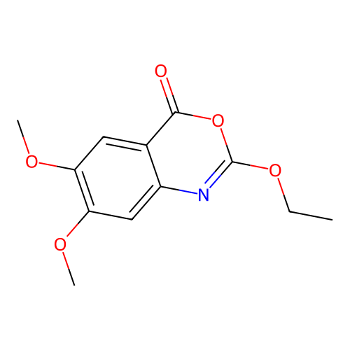 2-ethoxy-6,7-dimethoxy-4H-3,1-benzoxazin-4-one structure