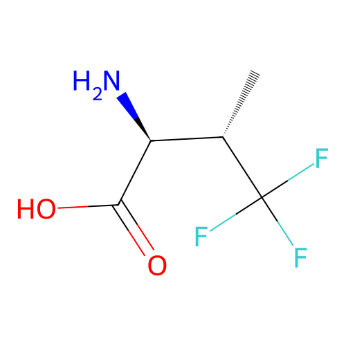 (3S)-4,4,4-Trifluoro-L-valine structure