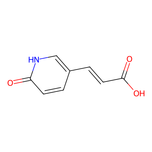 (2E)-3-(6-Hydroxypyridin-3-YL)prop-2-enoic acid structure