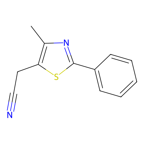 2-(4-Methyl-2-phenyl-1,3-thiazol-5-yl)acetonitrile structure