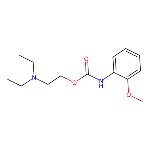 2-(Diethylamino)ethyl 2-methoxyphenylcarbamate structure