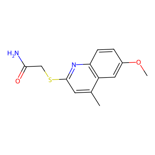 2-[(6-Methoxy-4-methylquinolin-2-yl)sulfanyl]acetamide structure