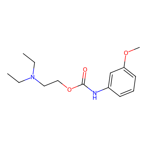 2-(Diethylamino)ethyl 3-methoxyphenylcarbamate structure