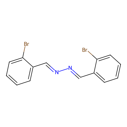 (1E,2E)-1,2-Bis(2-bromobenzylidene)hydrazine structure