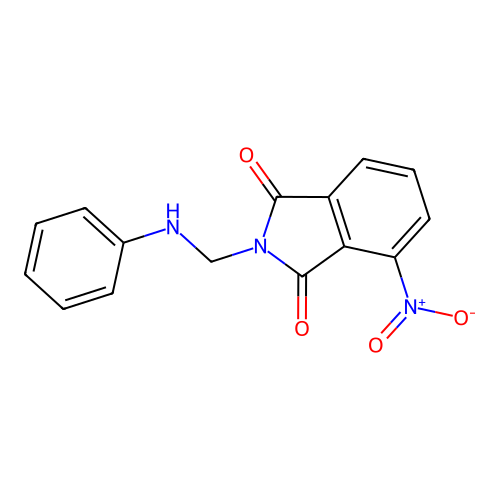 N-(苯胺甲基)-3-硝基邻苯二甲酰亚胺 structure