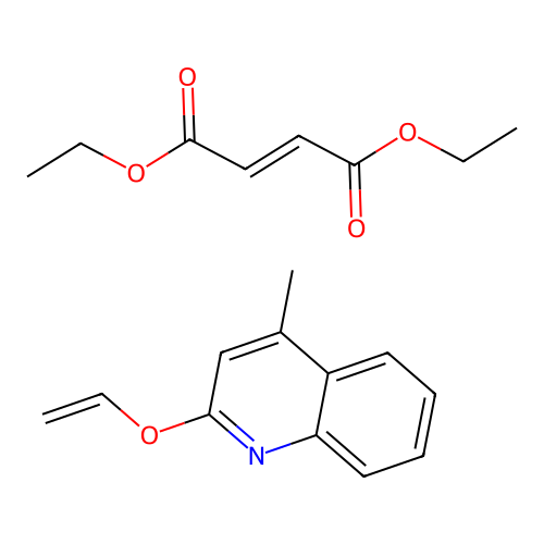 Diethyl but-2-enedioate;2-ethenoxy-4-methylquinoline structure