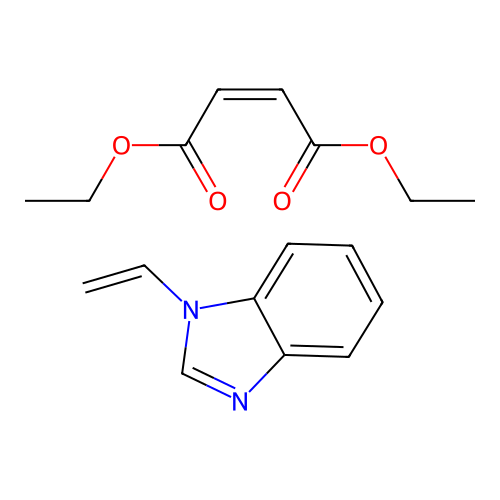 diethyl (Z)-but-2-enedioate;1-ethenylbenzimidazole structure