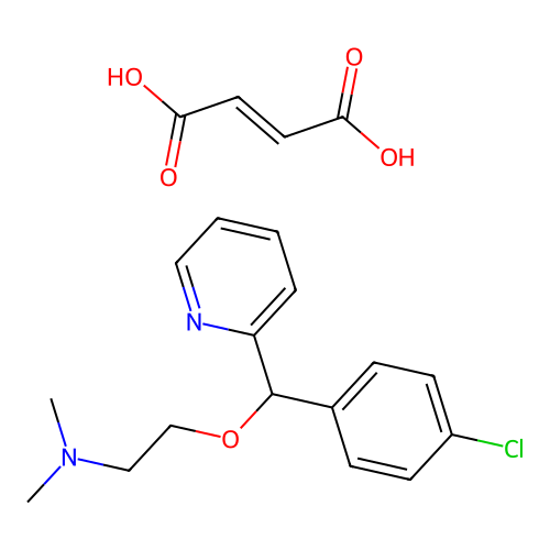 Carbinoxamine fumarate structure