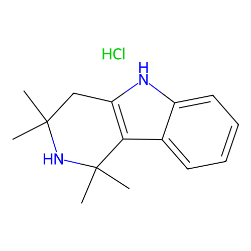1,1,3,3-tetramethyl-2,3,4,5-tetrahydro-1H-pyrido[4,3-b]indole hydrochloride structure