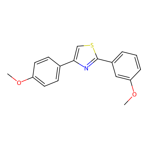 2-(3-Methoxyphenyl)-4-(4-methoxyphenyl)-1,3-thiazole structure