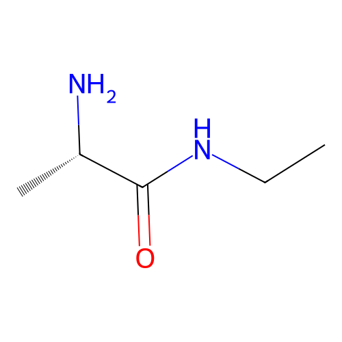 Alanine ethylamide structure