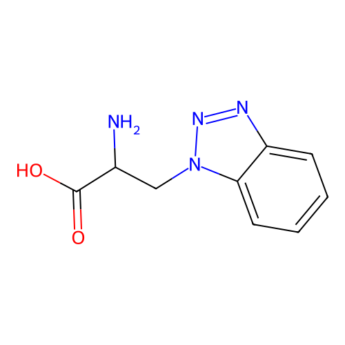 2-amino-3-(1H-1,2,3-benzotriazol-1-yl)propanoic acid structure