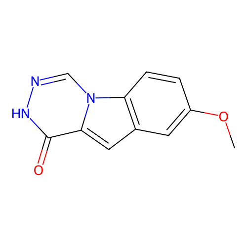 8-Methoxy[1,2,4]triazino[4,5-a]indol-1-ol structure