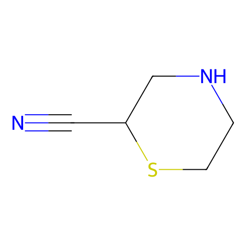 Thiomorpholine-2-carbonitrile structure
