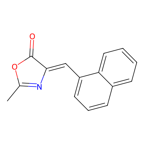 2-Methyl-4-(naphthalen-1-ylmethylidene)-1,3-oxazol-5-one structure