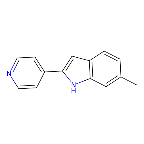 6-methyl-2-(pyridin-4-yl)-1H-indole structure
