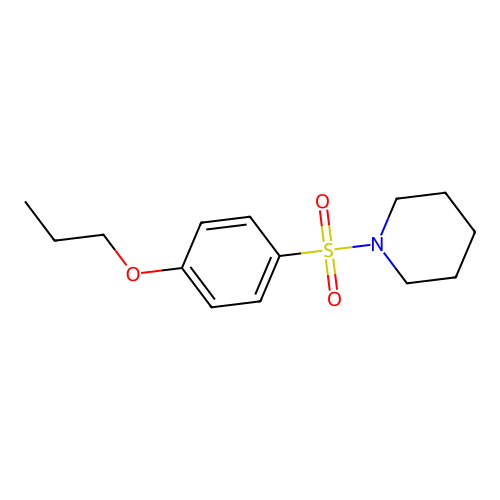 1-(4-Propoxyphenyl)sulfonylpiperidine structure