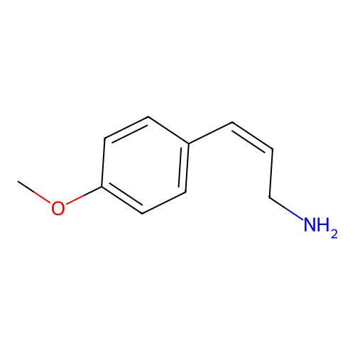 (2Z)-3-(4-methoxyphenyl)prop-2-en-1-amine structure