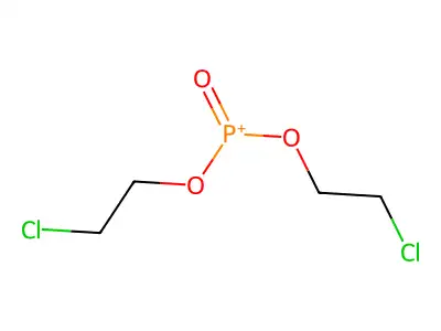 Bis(2-chloroethyl) phosphonate structure