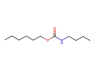 Carbamic acid, butyl-, hexyl ester structure