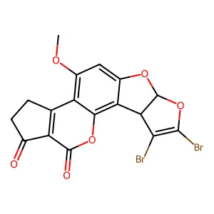 Dibromoaflatoxin structure